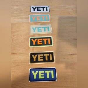 YETI 6 pack stickers